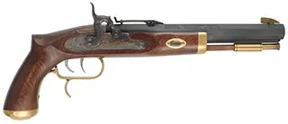 Trapper Pistol,
 .50 caliber, 9-3/4" barrel,
percussion, set triggers, used, by Traditions Trapper Pistol,
 .50 caliber, 9-3/4" barrel,
percussion, set triggers, used, by Traditions